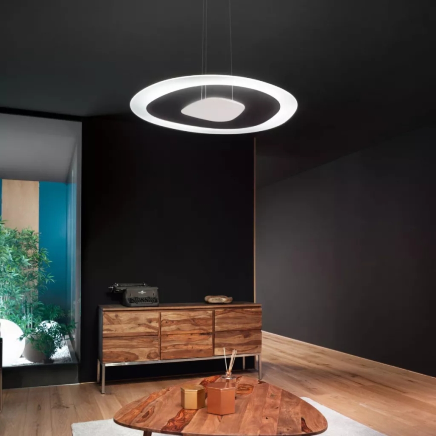 Linea Light 90349 - LED-kattokruunu johdossa ANTIGUA LED/46W/230V 80,8 cm CRI 90 valkoinen