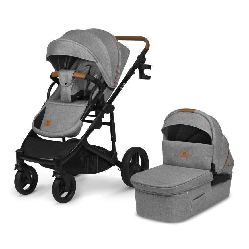 Lionelo - 2-in-1 yhdistelmävaunut MARI TOUR Grey Stone