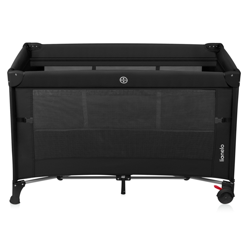 Lionelo - 3-in-1-matkasänky ELLEN Black Carbon
