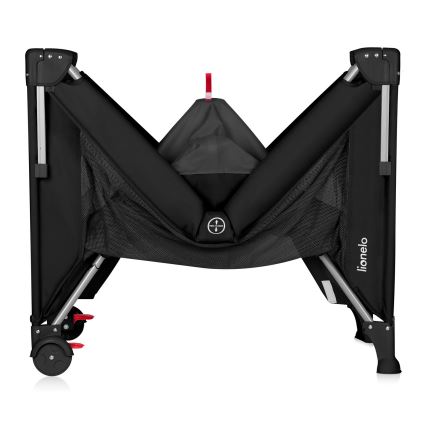 Lionelo - 3-in-1-matkasänky ELLEN Black Carbon