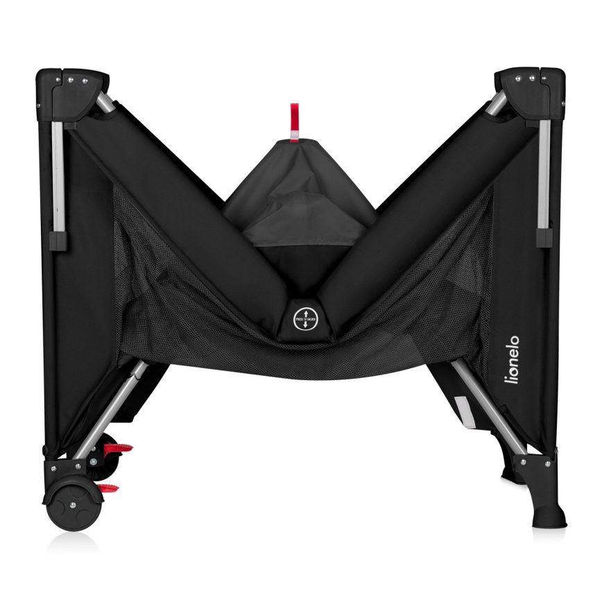 Lionelo - 3-in-1-matkasänky ELLEN Black Carbon