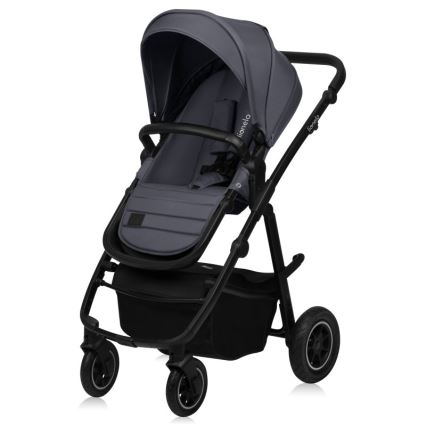 Lionelo - 3-in-1 yhdistelmävaunut AMBER PLUS, grafiitinharmaa