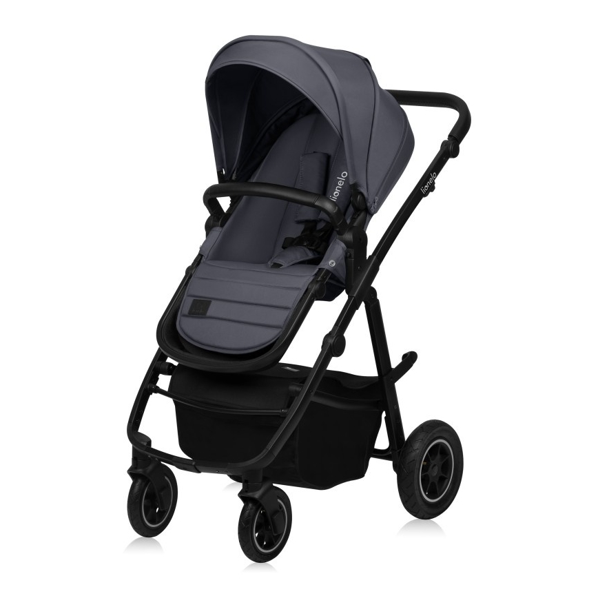 Lionelo - 3-in-1 yhdistelmävaunut AMBER PLUS, grafiitinharmaa
