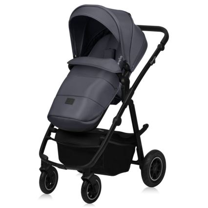 Lionelo - 3-in-1 yhdistelmävaunut AMBER PLUS, grafiitinharmaa