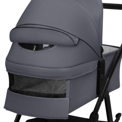 Lionelo - 3-in-1 yhdistelmävaunut AMBER PLUS, grafiitinharmaa