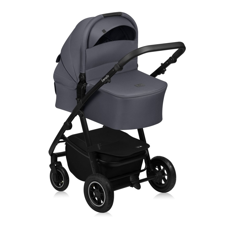 Lionelo - 3-in-1 yhdistelmävaunut AMBER PLUS, grafiitinharmaa