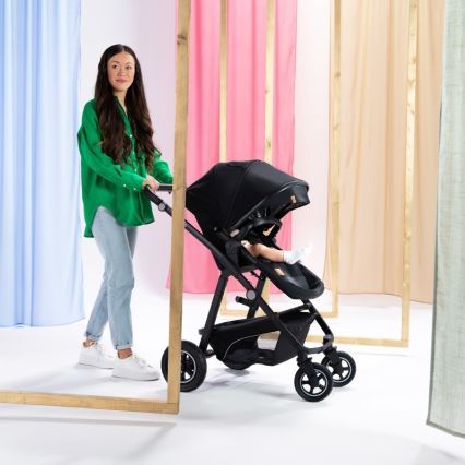 Lionelo - 3-in-1 yhdistelmävaunut BIANKA Black Onyx