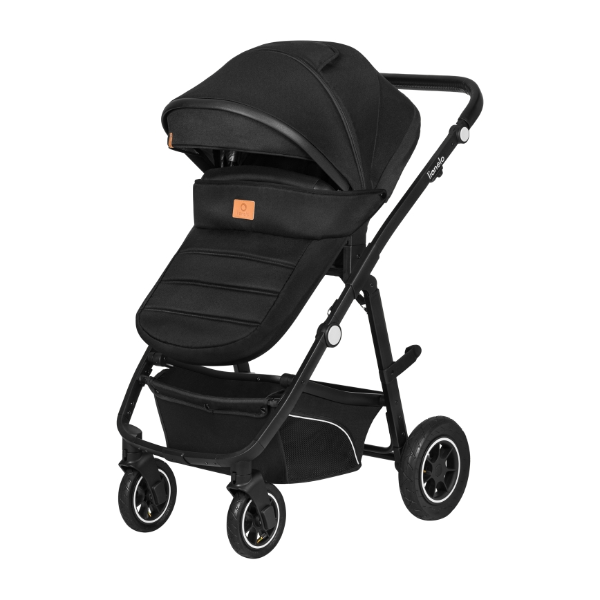 Lionelo - 3-in-1 yhdistelmävaunut BIANKA Black Onyx