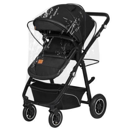 Lionelo - 3-in-1 yhdistelmävaunut BIANKA Black Onyx
