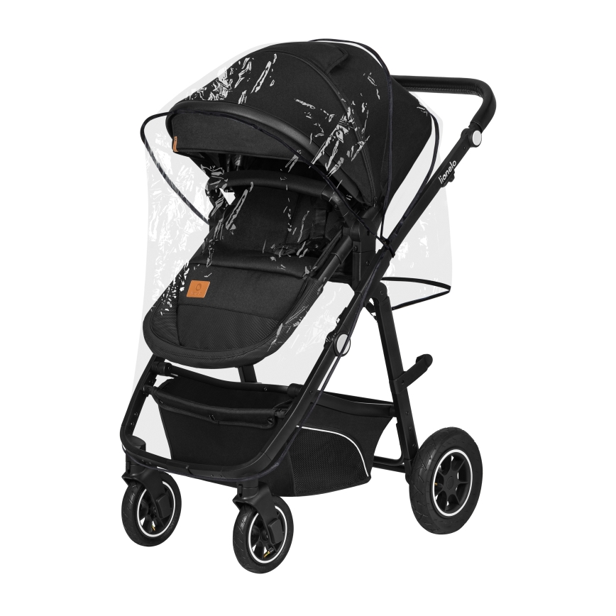 Lionelo - 3-in-1 yhdistelmävaunut BIANKA Black Onyx