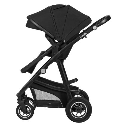 Lionelo - 3-in-1 yhdistelmävaunut BIANKA Black Onyx