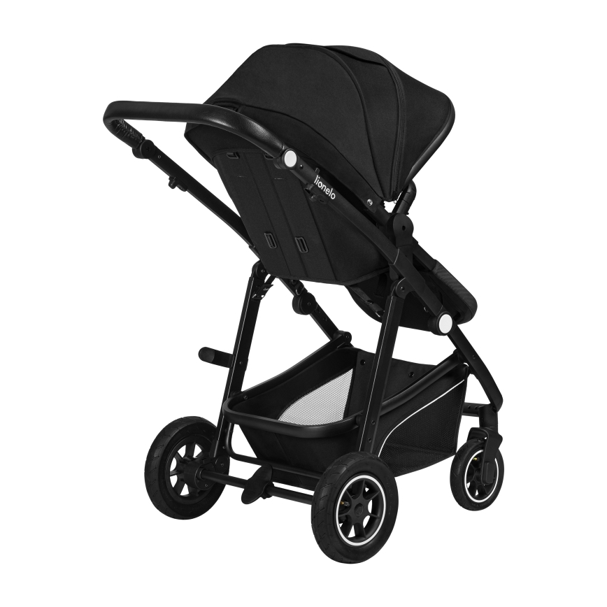 Lionelo - 3-in-1 yhdistelmävaunut BIANKA Black Onyx