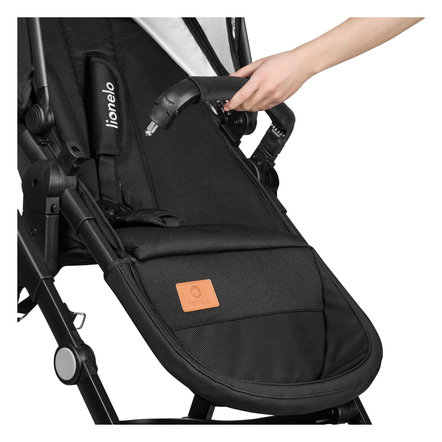 Lionelo - 3-in-1 yhdistelmävaunut BIANKA Black Onyx