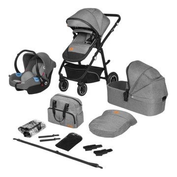 Lionelo - 3-in-1 yhdistelmävaunut BIANKA Grey Stone