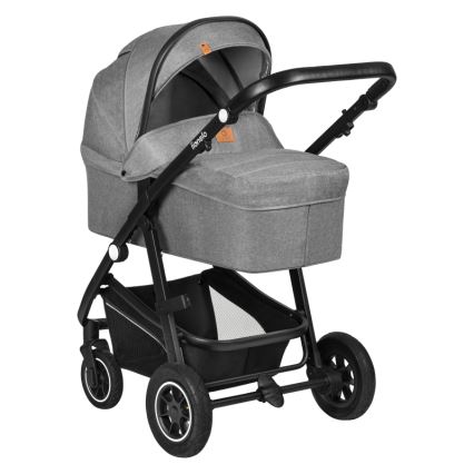 Lionelo - 3-in-1 yhdistelmävaunut BIANKA Grey Stone