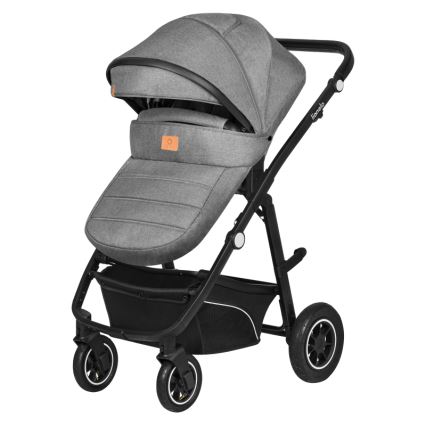 Lionelo - 3-in-1 yhdistelmävaunut BIANKA Grey Stone