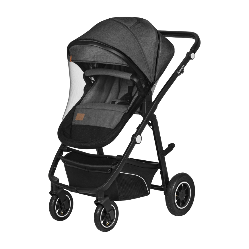 Lionelo - 3-in-1 yhdistelmävaunut BIANKA Grey Stone