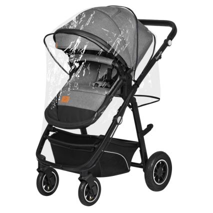 Lionelo - 3-in-1 yhdistelmävaunut BIANKA Grey Stone