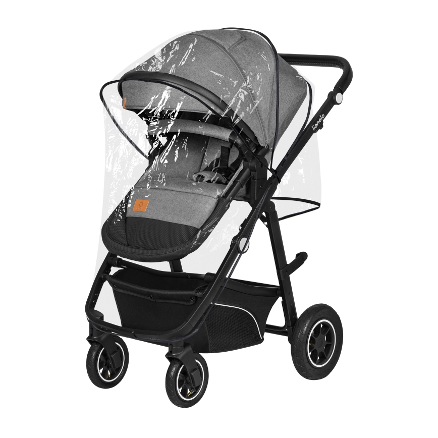 Lionelo - 3-in-1 yhdistelmävaunut BIANKA Grey Stone