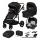 Lionelo - 3-in-1 yhdistelmävaunut MARI TOUR Black Onyx