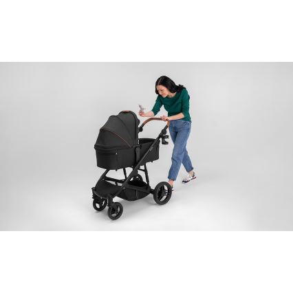 Lionelo - 3-in-1 yhdistelmävaunut MARI TOUR Black Onyx