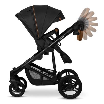 Lionelo - 3-in-1 yhdistelmävaunut MARI TOUR Black Onyx