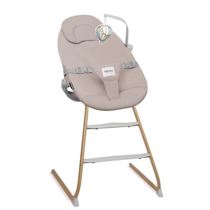 Lionelo - 4-in-1 lasten ruokatuoli DALIA SET, kivenharmaa/luonnonväri