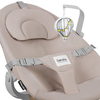 Lionelo - 4-in-1 lasten ruokatuoli DALIA SET, kivenharmaa/luonnonväri