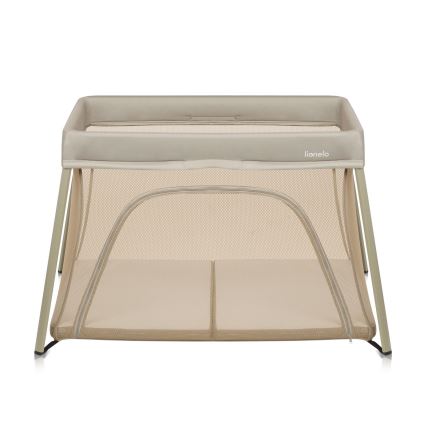 Lionelo - ALICE 3-in-1 matkasänky, beige/oliivinvihreä