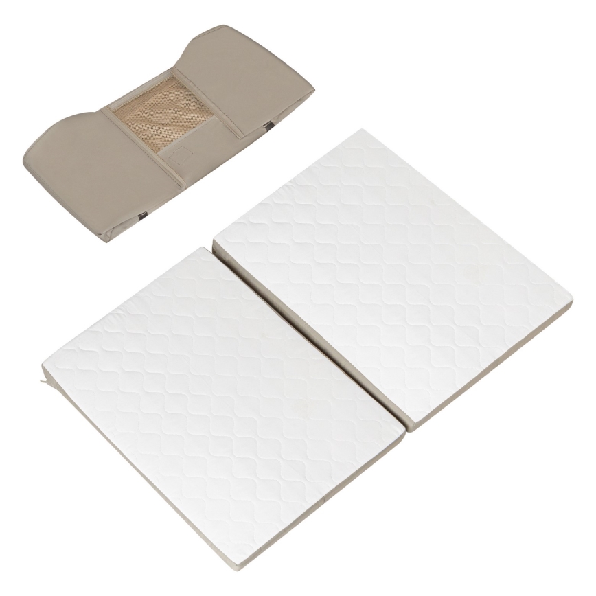 Lionelo - ALICE 3-in-1 matkasänky, beige/oliivinvihreä