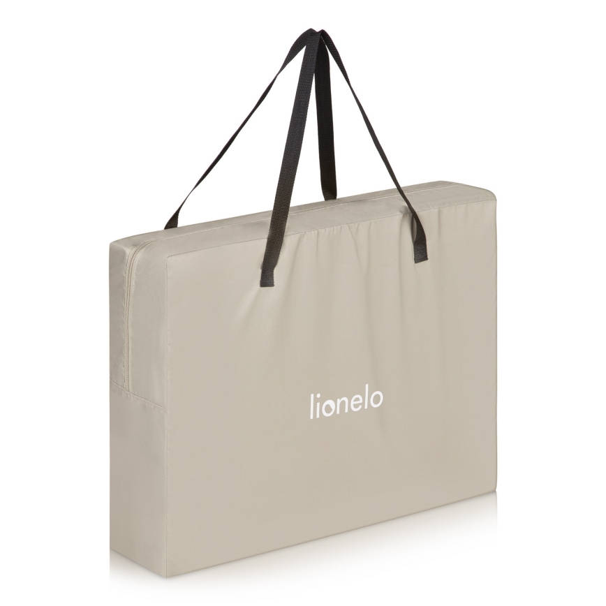 Lionelo - ALICE 3-in-1 matkasänky, beige/oliivinvihreä