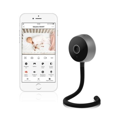 Lionelo - Älykäs vauvamonitori BABYLINE SMART Wi-Fi musta