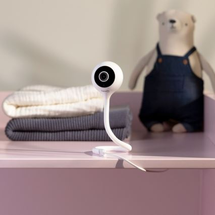 Lionelo - Älykäs vauvamonitori BABYLINE SMART Wi-Fi valkoinen
