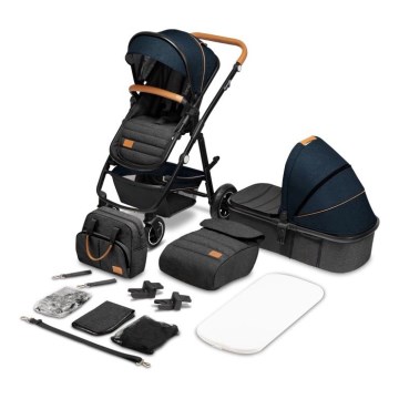 Lionelo - AMBER 2-in-1 yhdistelmävaunut, laivastonsininen