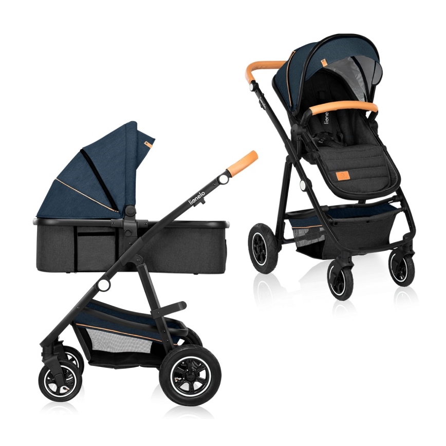 Lionelo - AMBER 2-in-1 yhdistelmävaunut, laivastonsininen