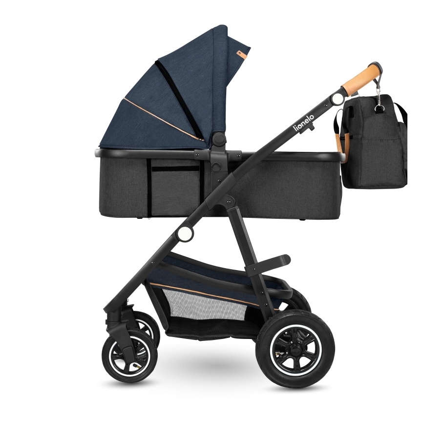 Lionelo - AMBER 2-in-1 yhdistelmävaunut, laivastonsininen