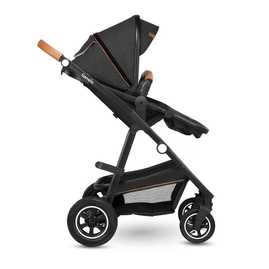 Lionelo - AMBER 3-in-1 yhdistelmävaunut, harmaa grafiitti