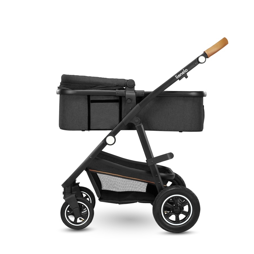 Lionelo - AMBER 3-in-1 yhdistelmävaunut, harmaa grafiitti