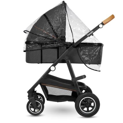 Lionelo - AMBER 3-in-1 yhdistelmävaunut, harmaa grafiitti