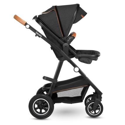 Lionelo - AMBER 3-in-1 yhdistelmävaunut, harmaa grafiitti