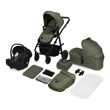 Lionelo AMBER PLUS 3-in-1 yhdistelmävaunut Green Forest