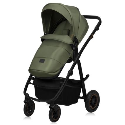 Lionelo AMBER PLUS 3-in-1 yhdistelmävaunut Green Forest