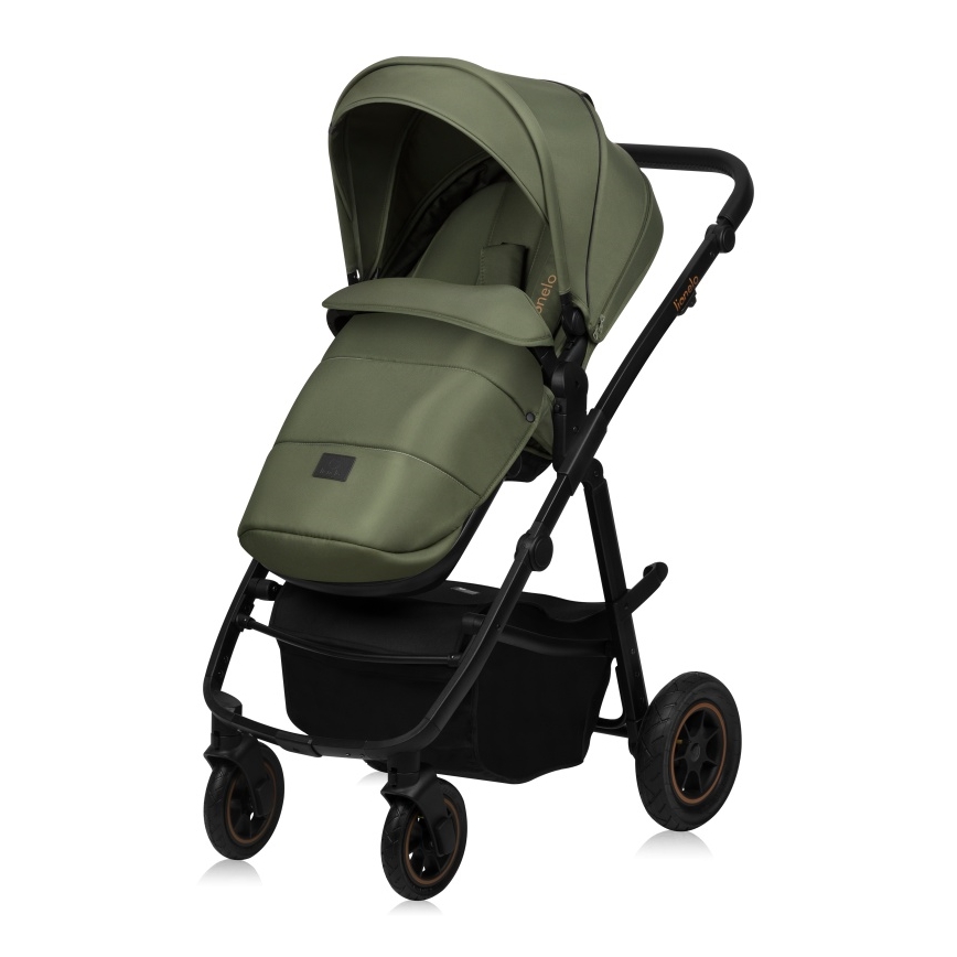 Lionelo AMBER PLUS 3-in-1 yhdistelmävaunut Green Forest