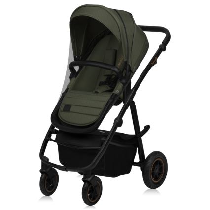Lionelo AMBER PLUS 3-in-1 yhdistelmävaunut Green Forest