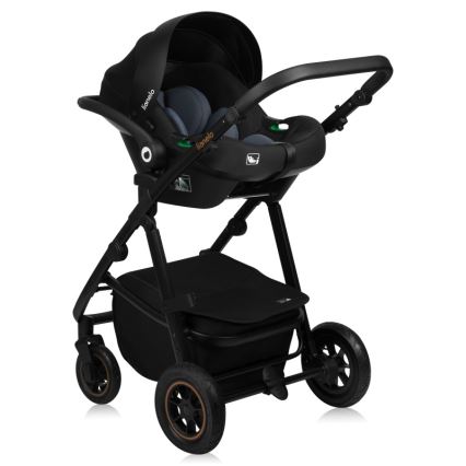 Lionelo AMBER PLUS 3-in-1 yhdistelmävaunut Green Forest