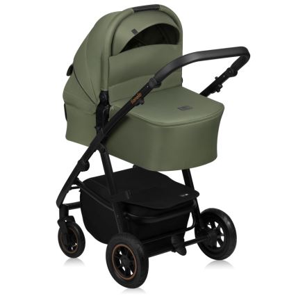 Lionelo AMBER PLUS 3-in-1 yhdistelmävaunut Green Forest