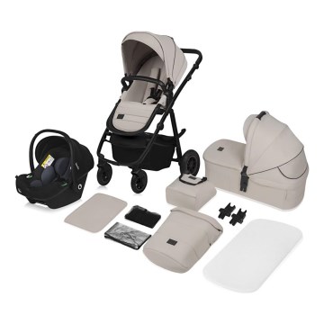 Lionelo - AMBER PLUS 3-in-1 yhdistelmävaunut, hiekanvärinen