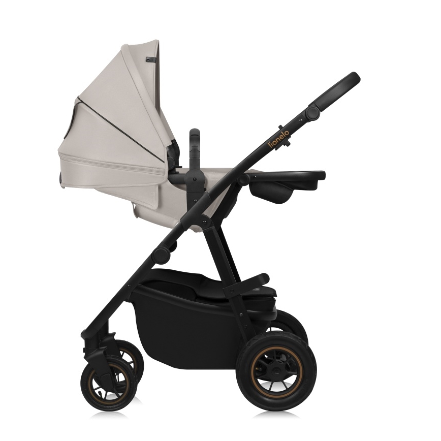 Lionelo - AMBER PLUS 3-in-1 yhdistelmävaunut, hiekanvärinen