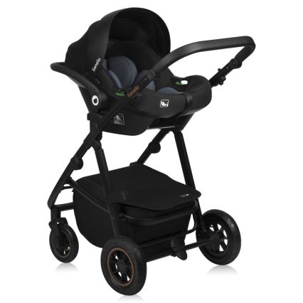 Lionelo - AMBER PLUS 3-in-1 yhdistelmävaunut, hiekanvärinen