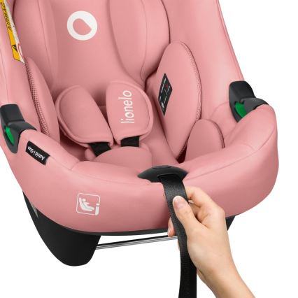 Lionelo - ASTRID i-Size turvaistuin 40-87 cm, vaaleanpunainen koralli